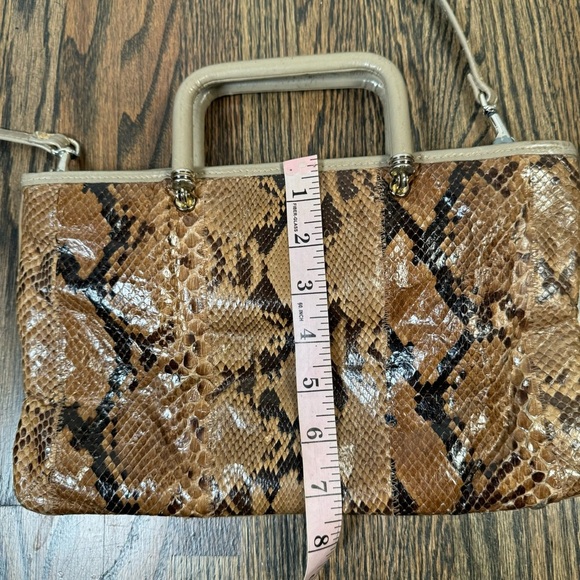 Vintage MARGOLM Italy 1970's Snakeskin Handbag Purse - Picture 11 of 11